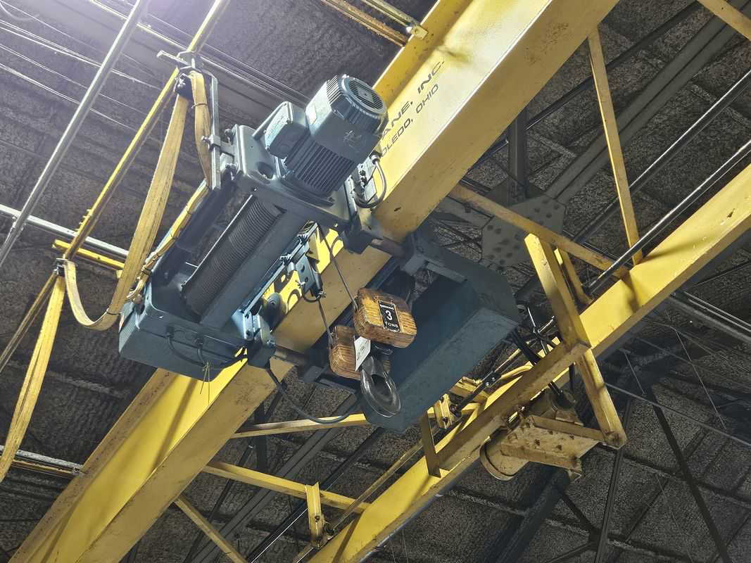 5 Ton, Bohl, single girder top running bridge crane, 35' span, pendant Control - Image 2