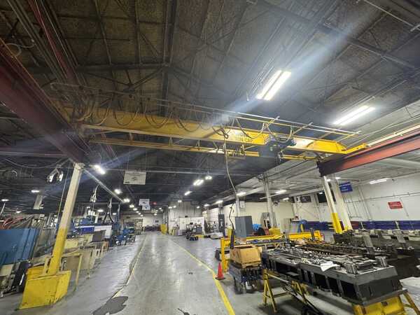 5 Ton, Bohl, single girder top running bridge crane, 35' span, pendant Control - Image 8