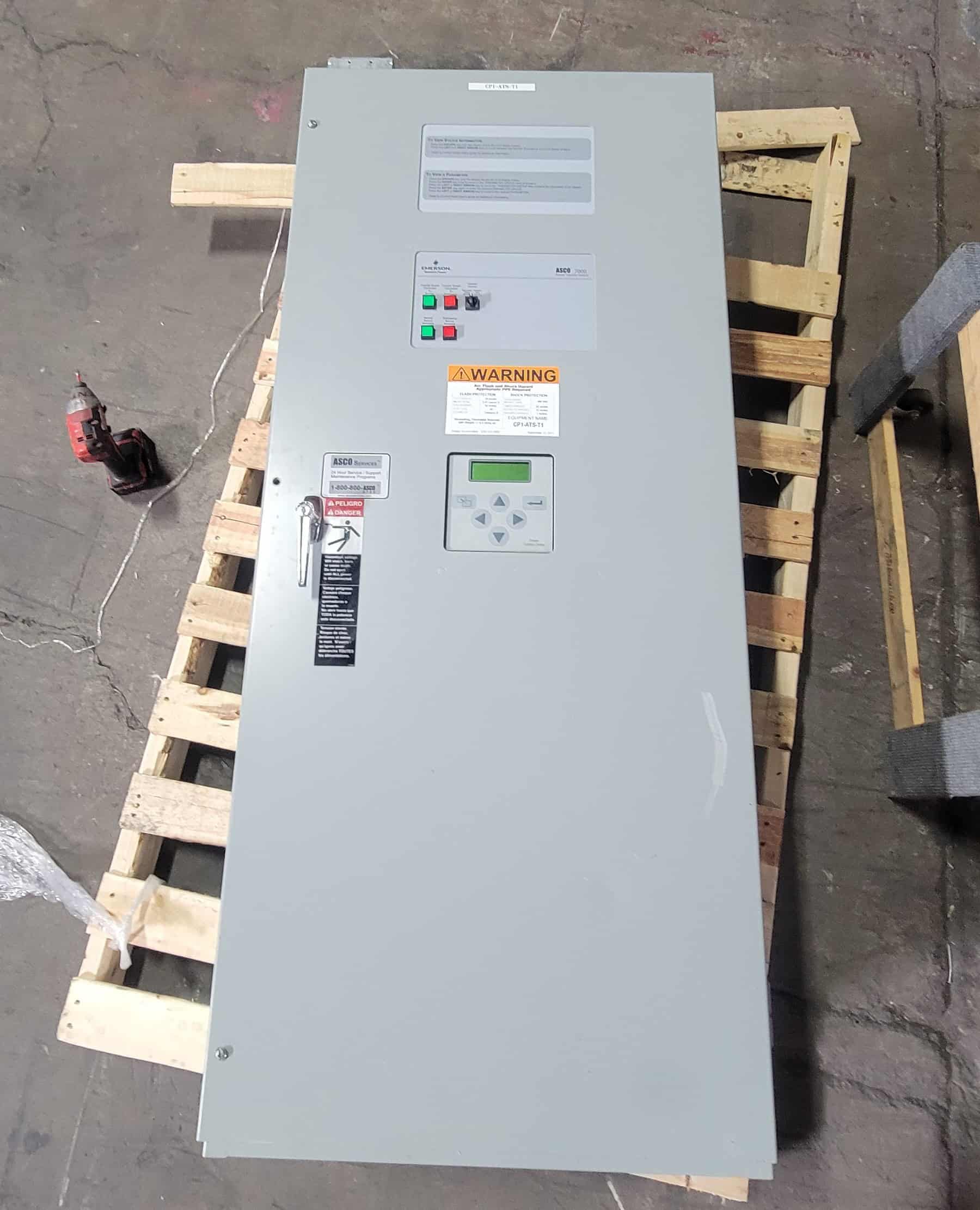 400 Amp. ASCO #J07ATSC30400N5XC, Automatic Transfer Switch, 4-pole, NEMA 1 enclosure, 480 Volt, 3PH - Image 1