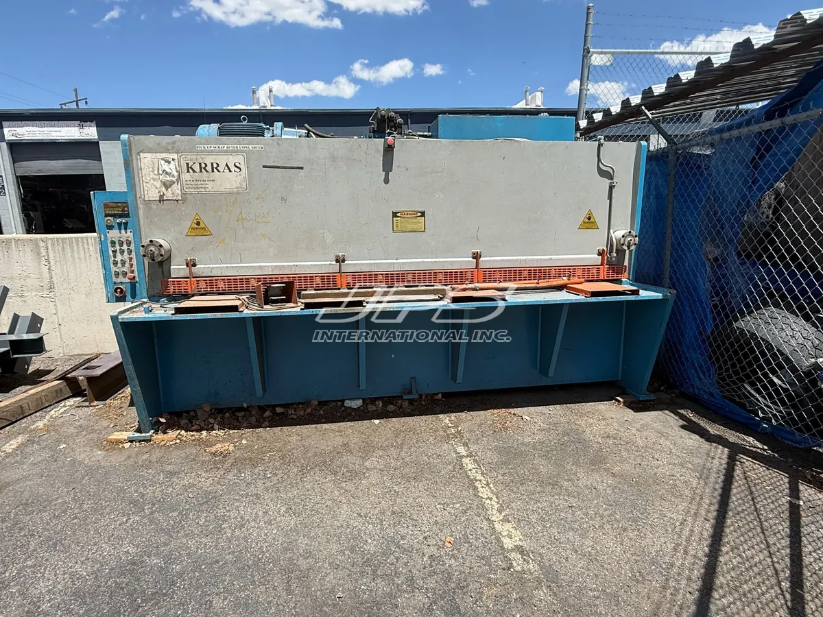 1/4" x 10' Krras #RAS-306, Hydraulic Power Squaring Shear, 31" back gauge, 17 SPM, 208 Volt, 2008 - Image 1