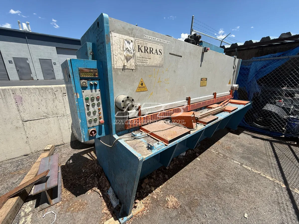 1/4" x 10' Krras #RAS-306, Hydraulic Power Squaring Shear, 31" back gauge, 17 SPM, 208 Volt, 2008 - Image 2