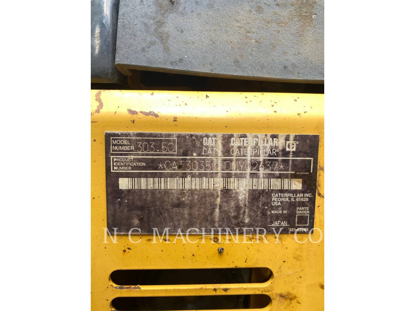 Caterpillar 303.5, 5356 hours, S/N: DMY02637, 2008 - Image 5