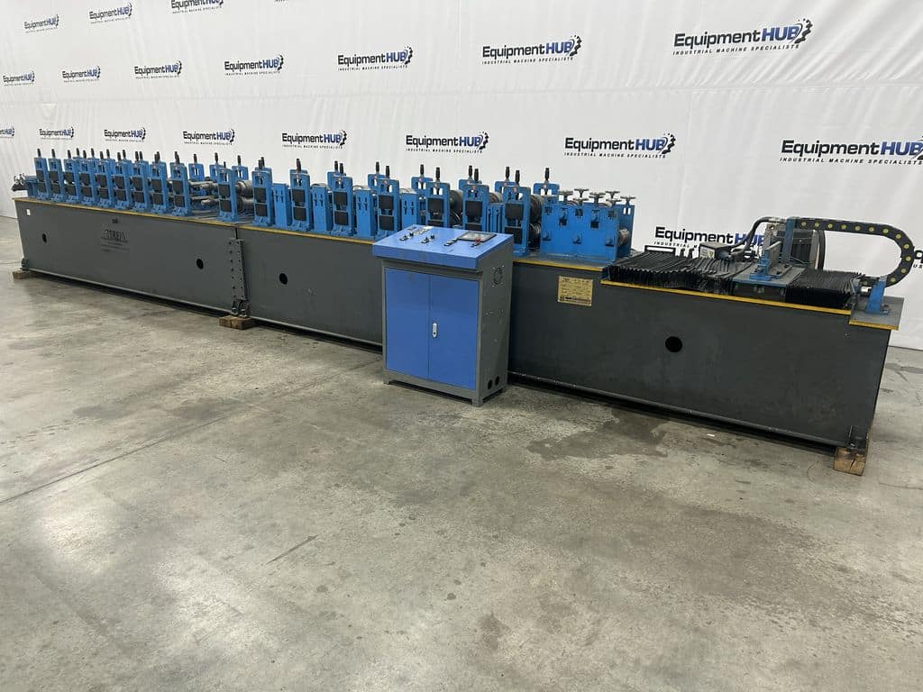 18 Stand, ZTRFM #F595, roll forming line, MCHGS touchscreen HMI Control, (2) 7.5 KW Omiter geared motors, 2022 - Image 2
