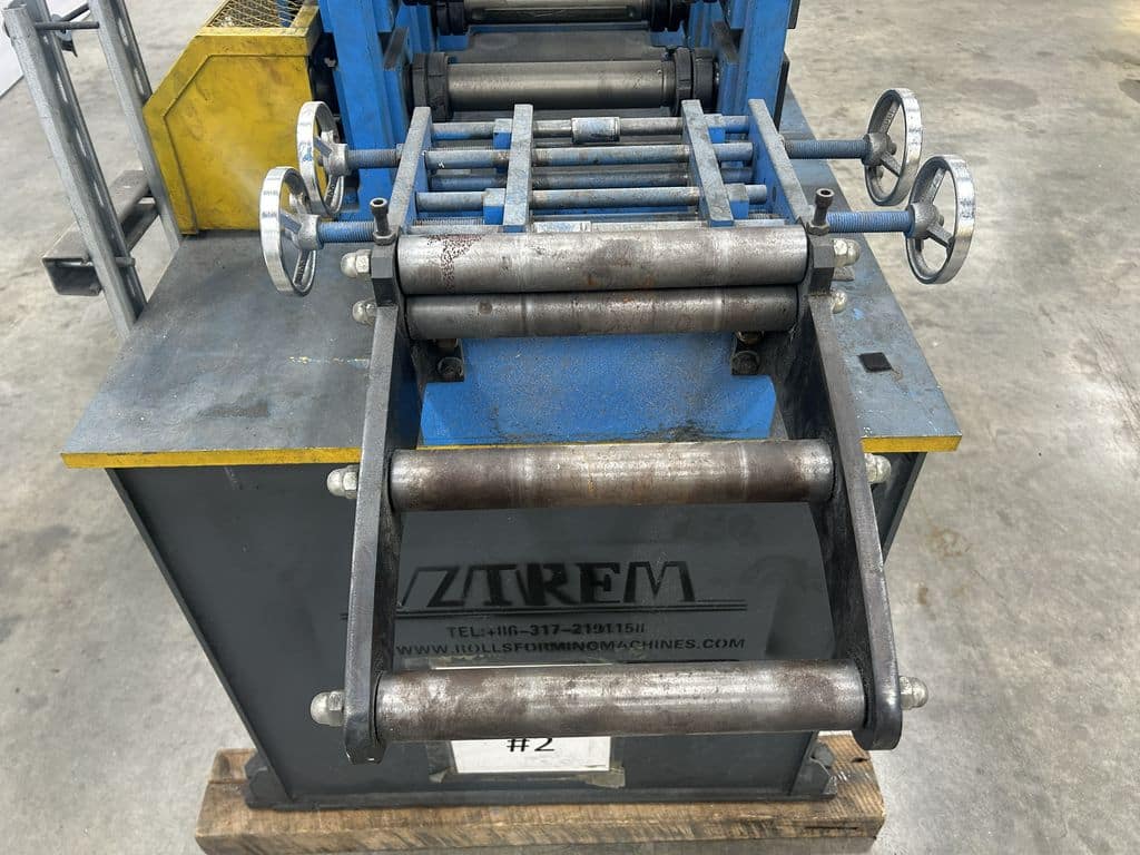 18 Stand, ZTRFM #F595, roll forming line, MCHGS touchscreen HMI Control, (2) 7.5 KW Omiter geared motors, 2022 - Image 9
