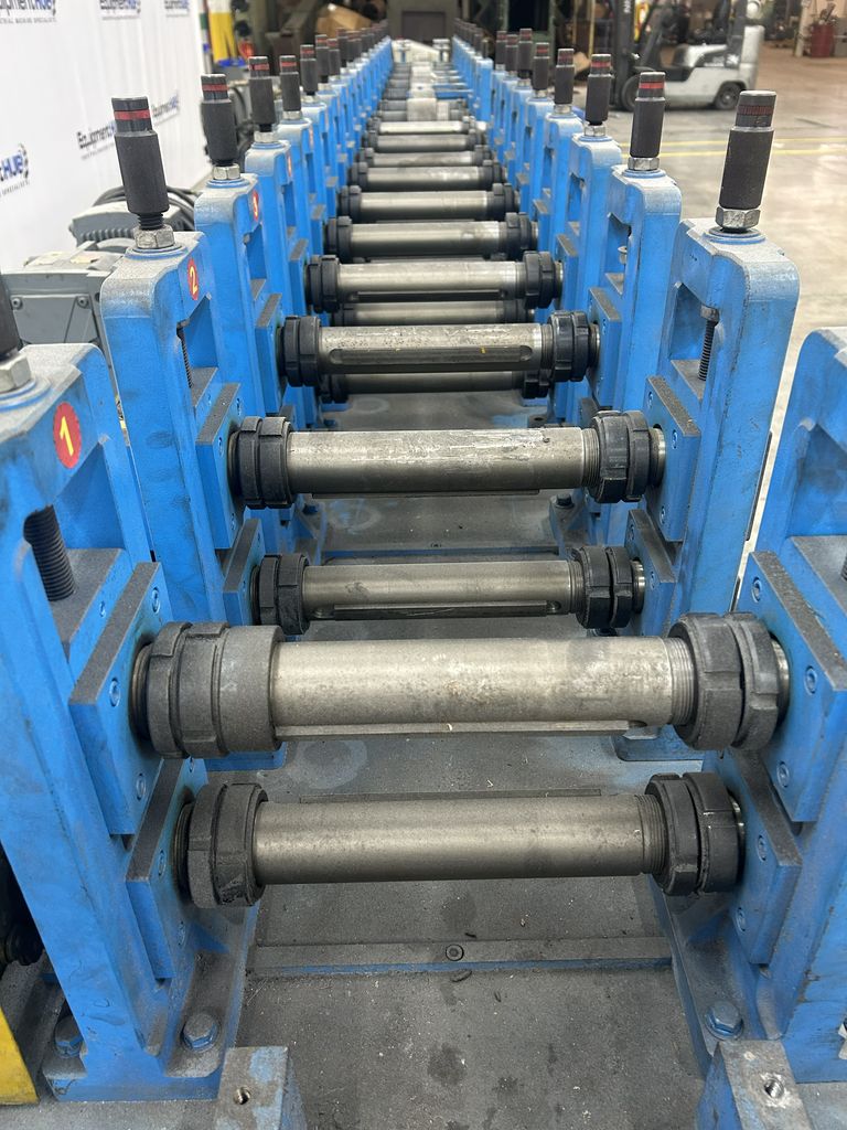18 Stand, ZTRFM #F595, roll forming line, MCHGS touchscreen HMI Control, (2) 7.5 KW Omiter geared motors, 2022 - Image 10