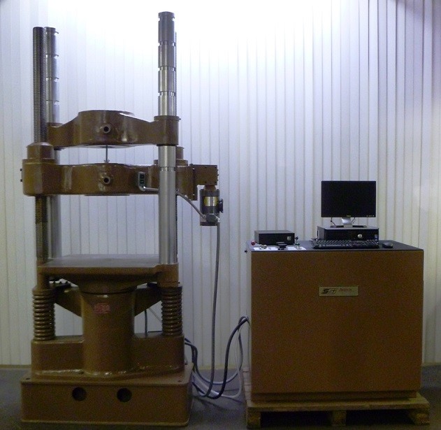 135000 lbf (600kN) Satec Baldwin #BTE, Servo hydraulic tension & compression testing machine, 48" testing - Image 1
