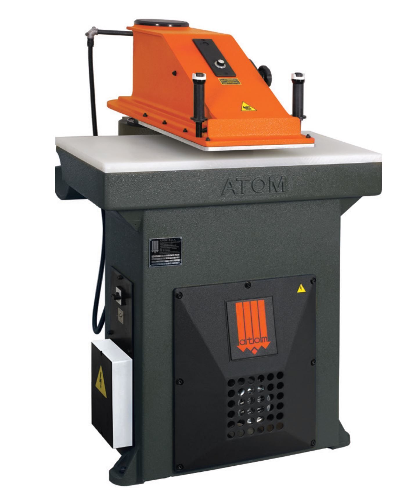 25 Ton, Atom #SE-25, clicker press, 40" x 20" cutting area, 20" wide beam - Image 1