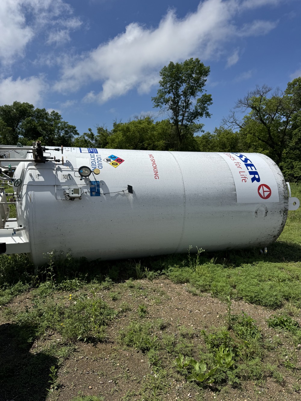 3000 gallon 250 psi, Chart VS-3000 NC-250-BOC, Bulk Cryogenic Storage Tank - Image 1