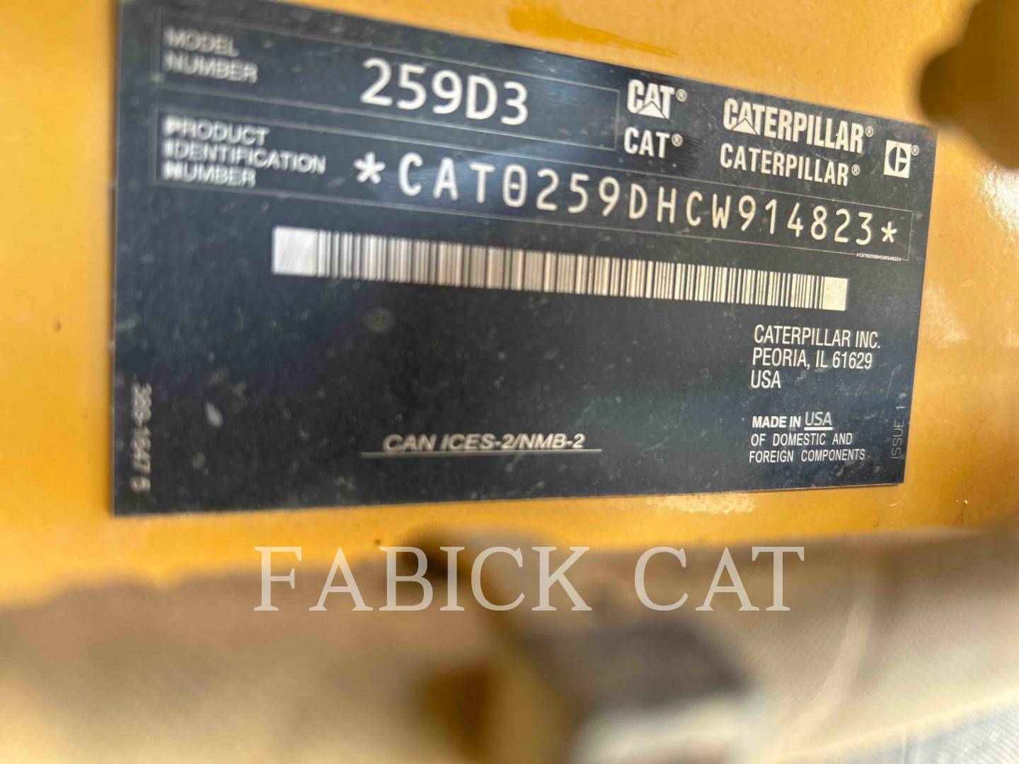 Cat 259D3 C3H2, 1243 hours, S/N: CW914823, 2021 - Image 6
