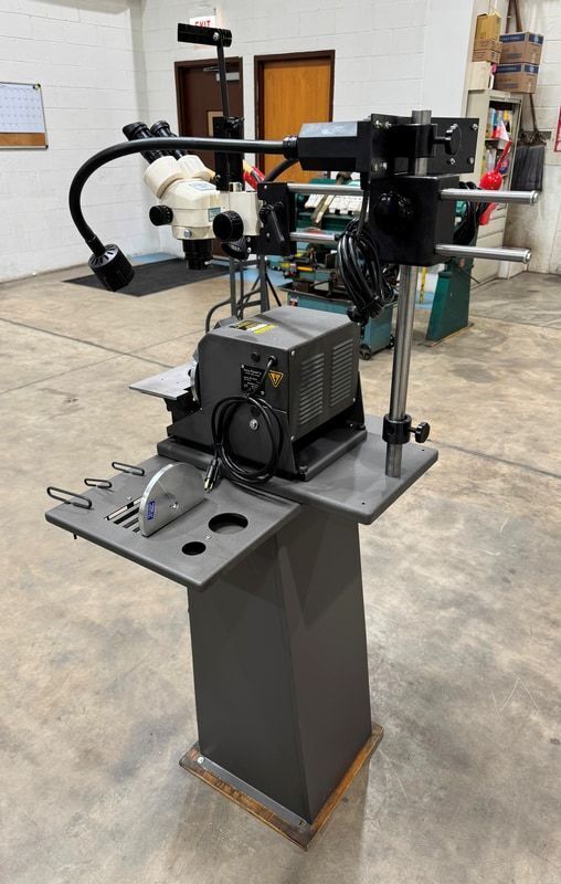Accu-Finish #Series-II, tool sharpening system, 1" drill capacity, slotted gun drill table, microscope - Image 7