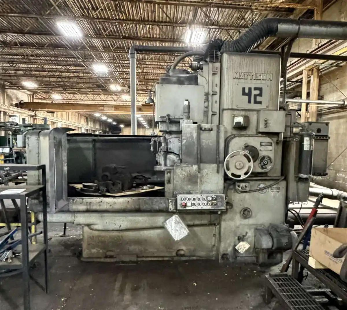 Mattison #42, vertical rotary grinder, 42" magnetic chuck, 100 HP - Image 1