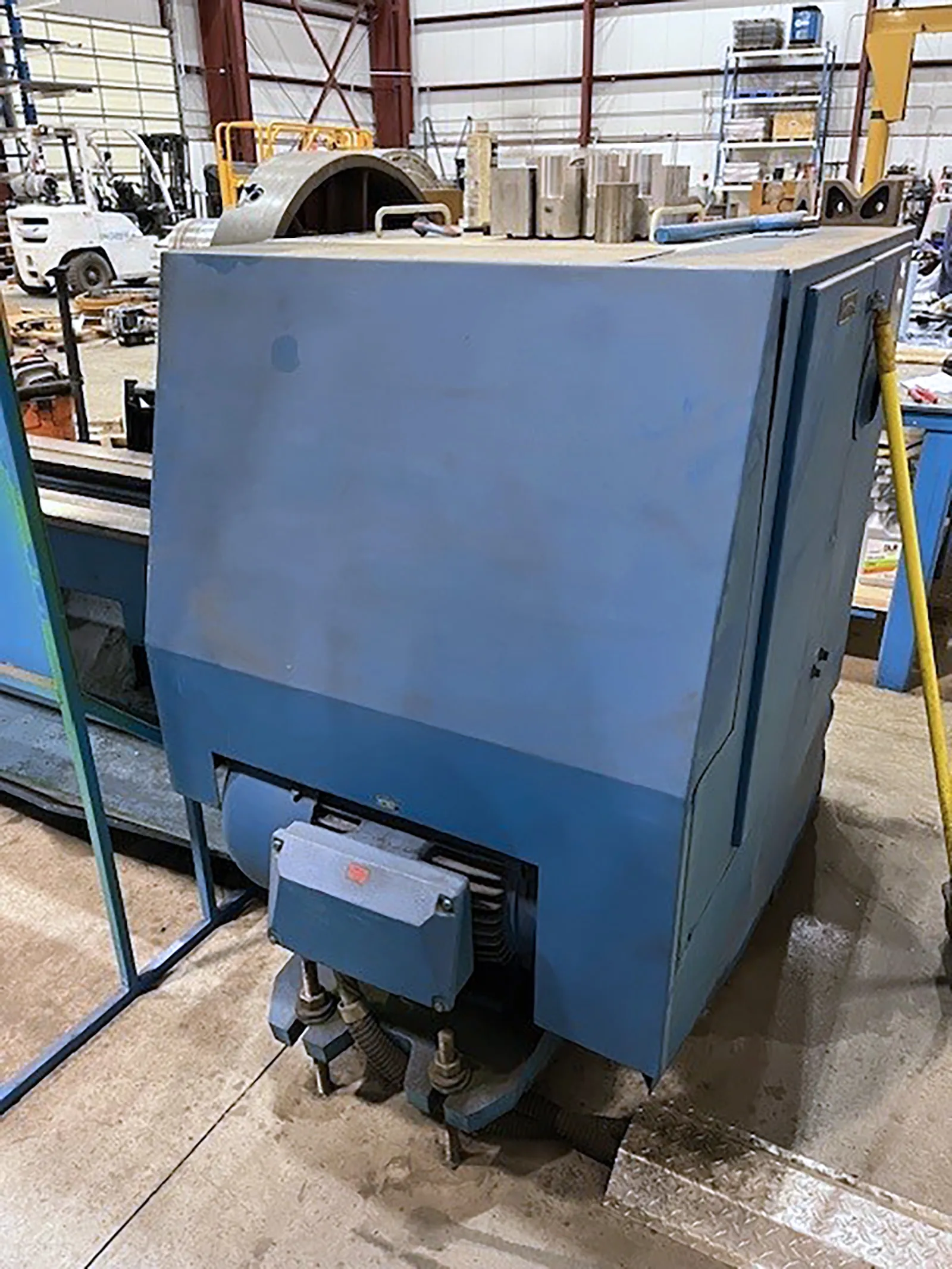 36.8" x 236" Poreba #TRP-93x6M, engine lathe, 3.5" bore, 9-900 RPM, 13250 lb. workpiece, 23 V., 3-phase, 1998 - Image 7