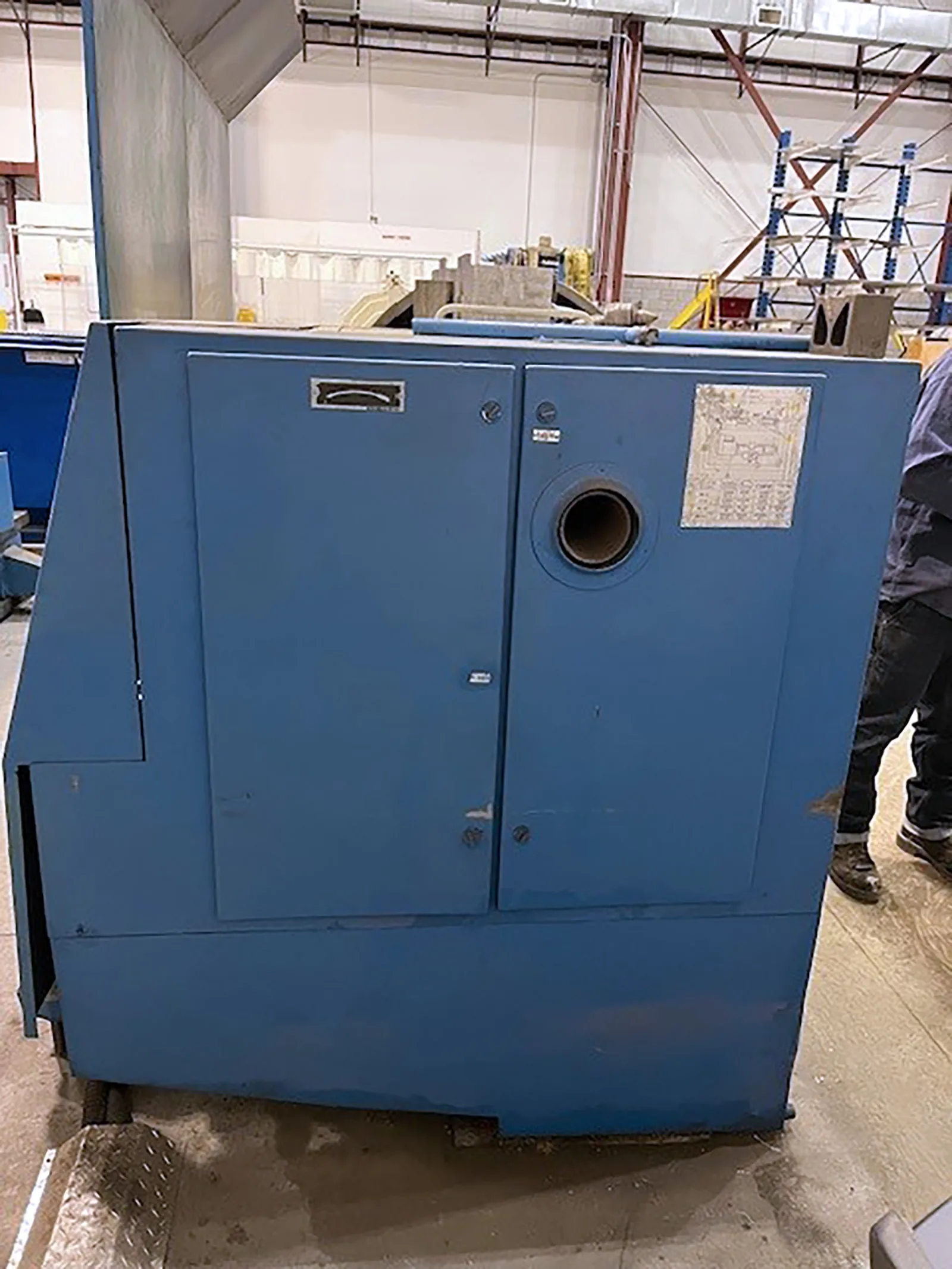 36.8" x 236" Poreba #TRP-93x6M, engine lathe, 3.5" bore, 9-900 RPM, 13250 lb. workpiece, 23 V., 3-phase, 1998 - Image 8