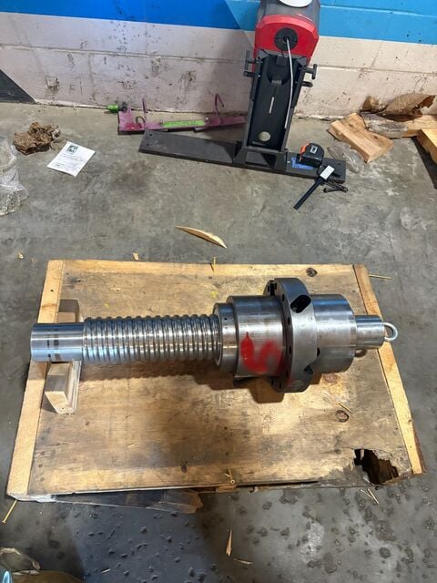 Eagle Bend Wedin #114291, ball screw assembly, for bender, 31.5" overall, 4" diameter, 254 LB - Image 4