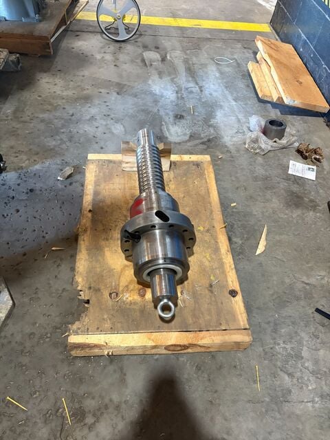 Eagle Bend Wedin #114291, ball screw assembly, for bender, 31.5" overall, 4" diameter, 254 LB - Image 5