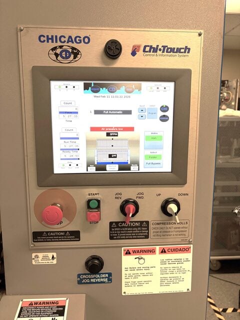 Chicago #Crossstar-36-136-CT-PCS, Natural Gas Ironer and Folder, 36" roll diameter, 136" width, 2017 - Image 5