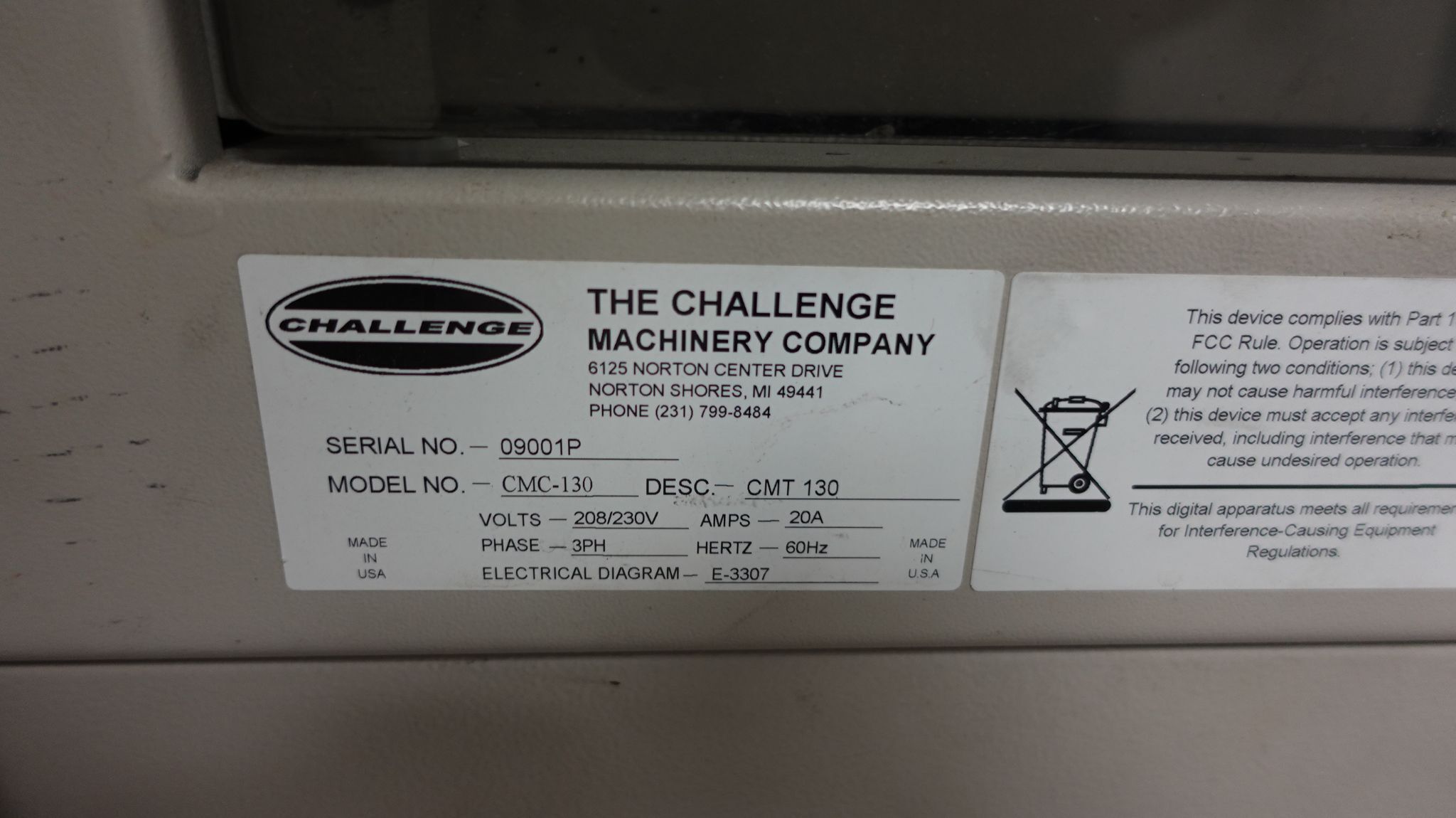 Challenge #CMC-130/CMT-130, Automatic Cutting System with Feeder & Delivery Stacker - Image 2