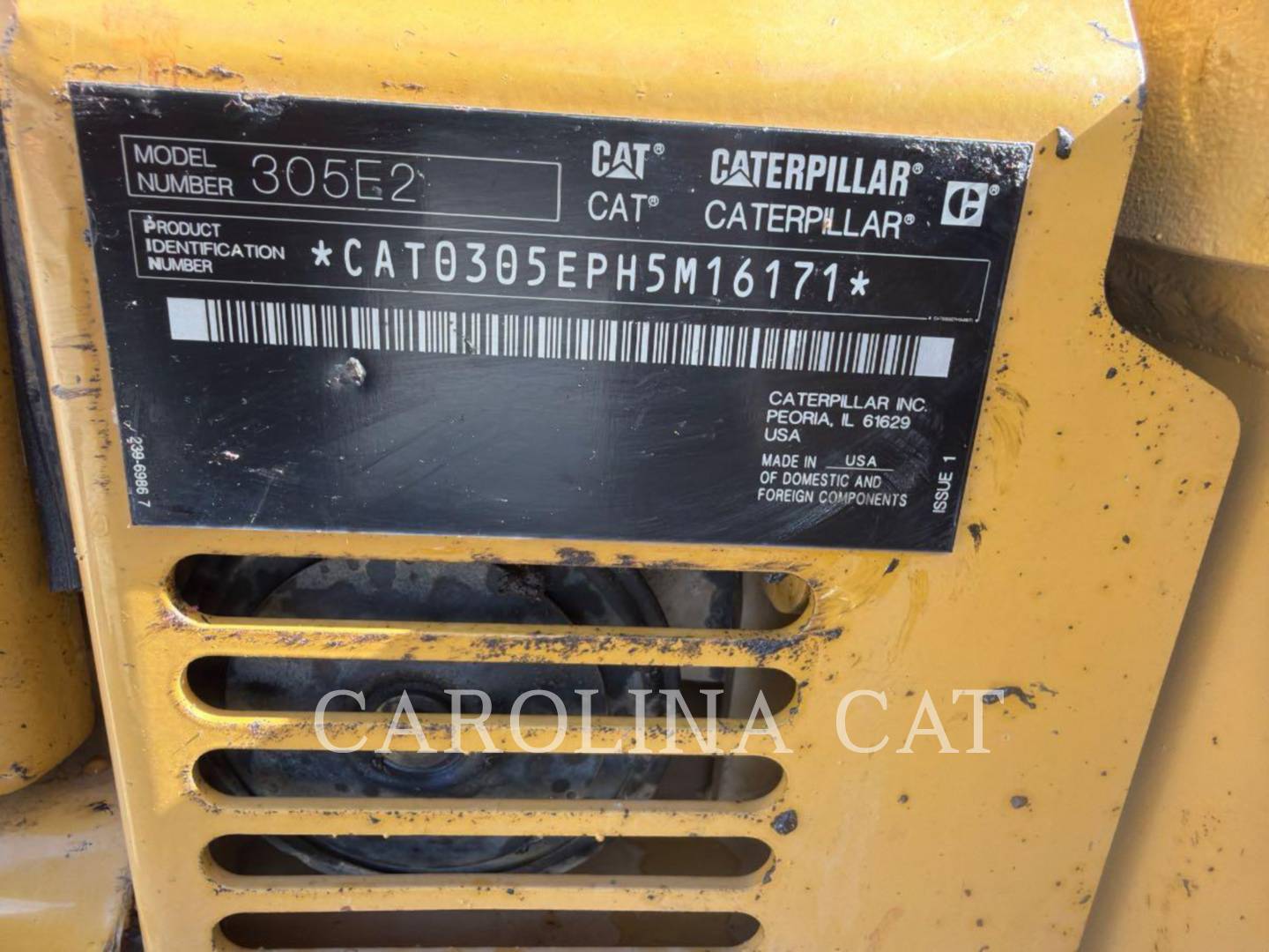 Cat 305E2CR CB, Mini Excavator, 2101 hours, S/N: H5M16171, 2022 - Image 5
