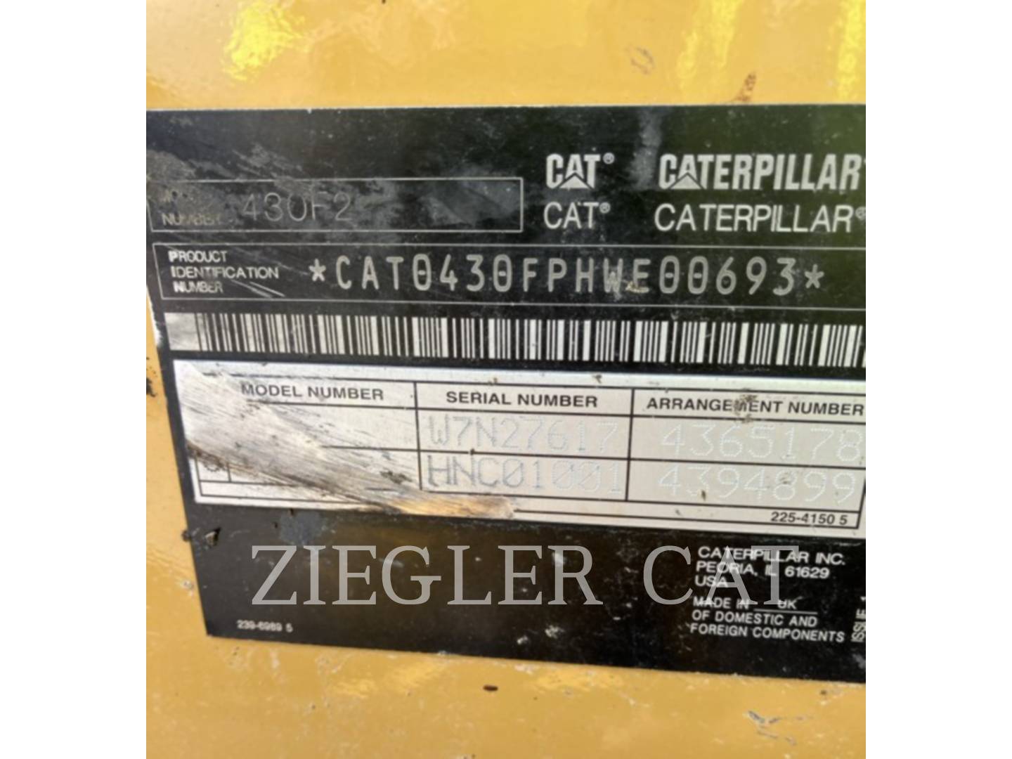 Cat 430F2, Backhoe Loader, 4047 hours, S/N: HWE00693, 2017 - Image 6