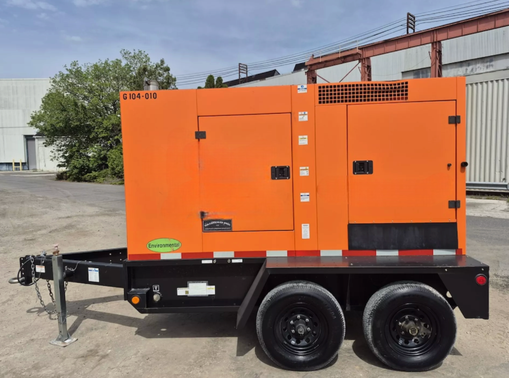 110 kW Daewoo Doosan #G125, Trailer Mounted, Tier 4F, 120/240/208/277/480 Volts, 2714 Hours, 2019, $39k - Image 1
