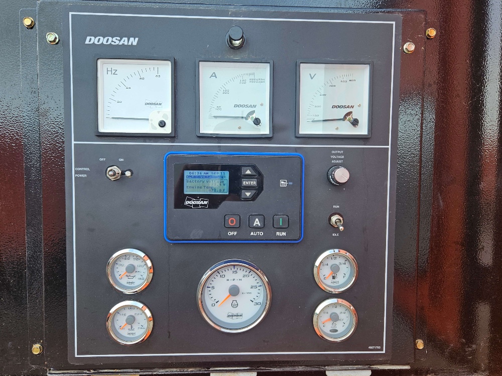 110 kW Daewoo Doosan #G125, Trailer Mounted, Tier 4F, 120/240/208/277/480 Volts, 2714 Hours, 2019, $39k - Image 2