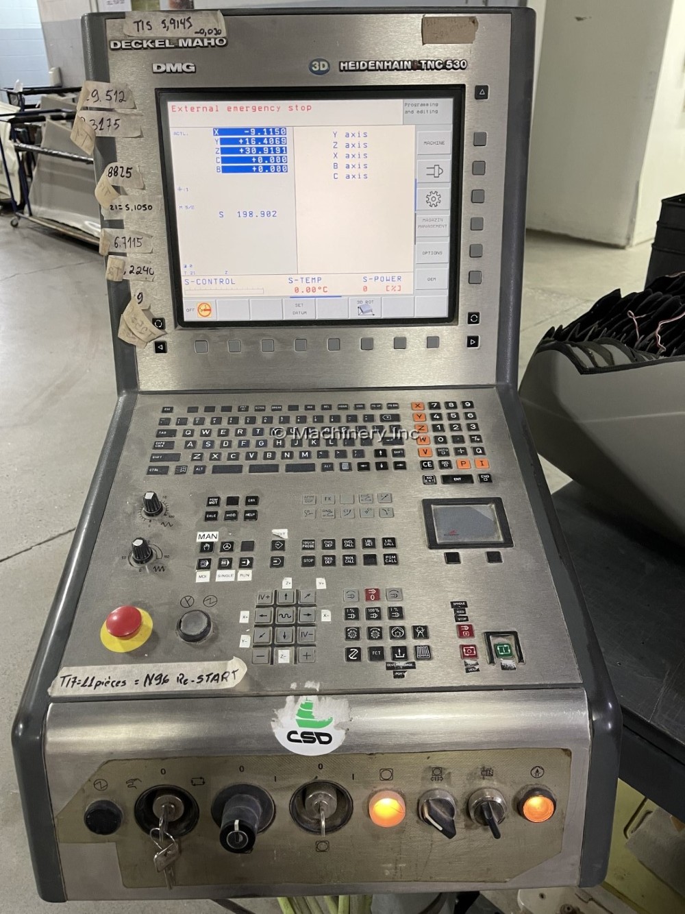 DMG, Mori Seiki Deckel Maho #DMU-125P hi-dyn CNC 5 Axis Universal Machining Center, 49" X, 34.6" Y, 31.5" Z - Image 9