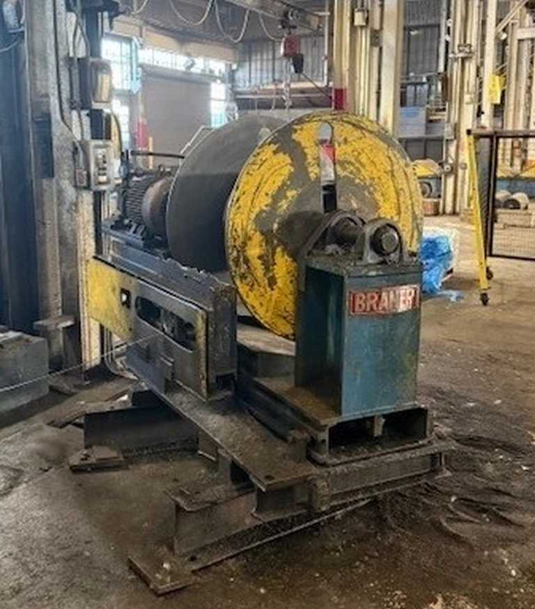72" x 9" Braner, slitting line, 50000 lb., 72" OD, 20"-24" ID, powered holddown roll, hydraulic mandrel - Image 4
