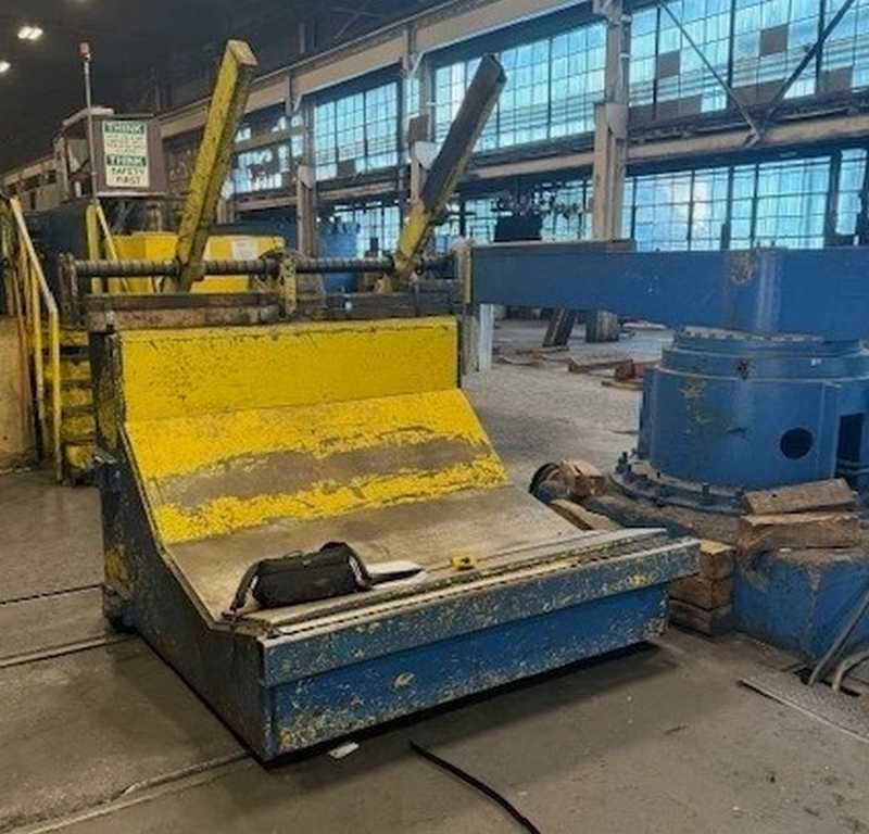 72" x 9" Braner, slitting line, 50000 lb., 72" OD, 20"-24" ID, powered holddown roll, hydraulic mandrel - Image 6