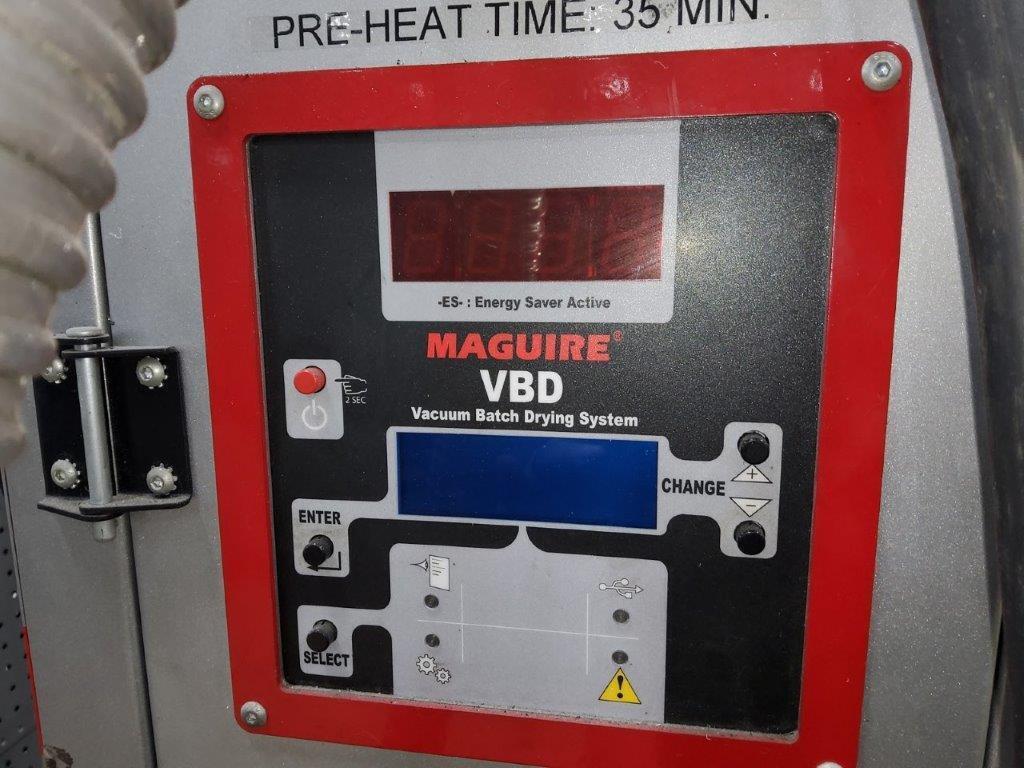 Maguire #VBD-300, vacuum batch dryer, 300 lb./hr., 480 V., 350°F, 80 psi, 1.1 HP, 6 KW heater power - Image 6