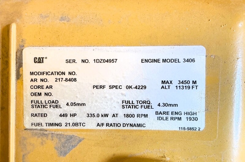 335 KW Caterpillar #D3406, diesel generator set, 240/480 Volts, 1568 hours, 449 BHP, 12 wire, Frame 449 - Image 5