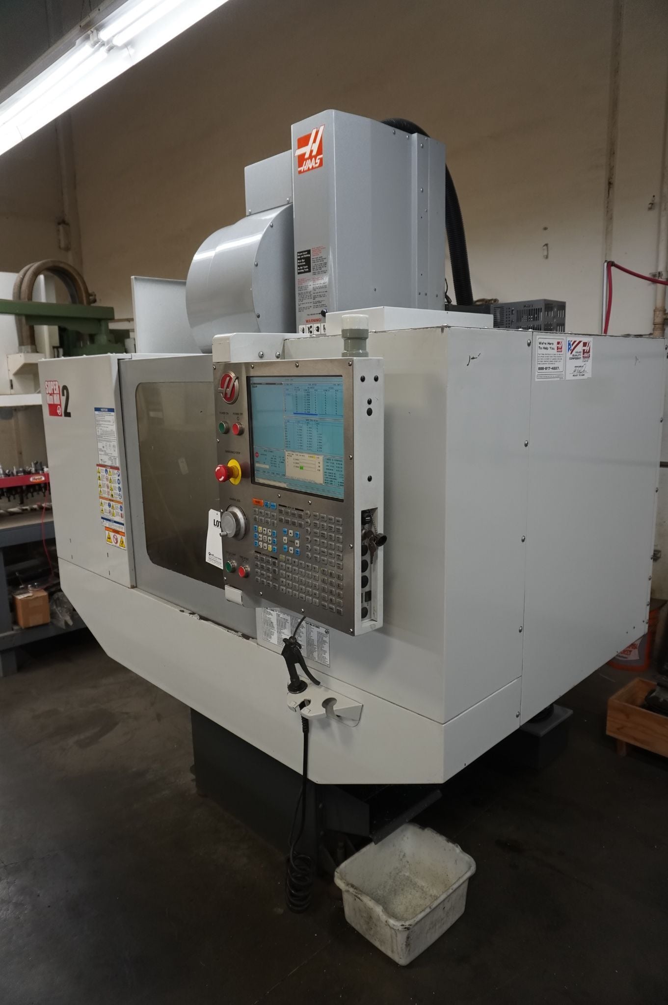 Haas #Super-Mini-Mill-2, CNC vertical machining center, 20" X, 16" Y, 14" Z, 15 HP, 10000 RPM, CT40, 24 - Image 9