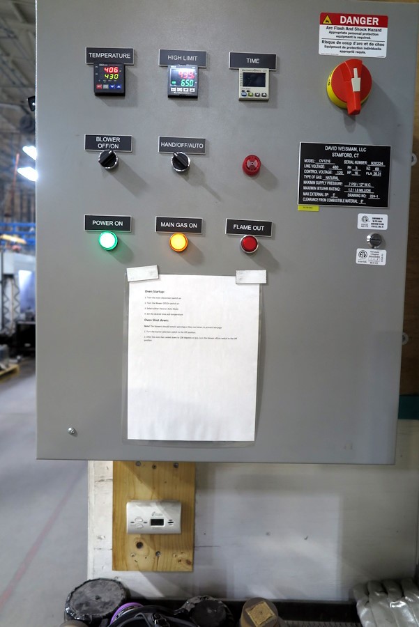 144" width x 96" H x 192" L David Weisman, walk-in gas fired oven, 500&deg;F, 2020 - Image 3