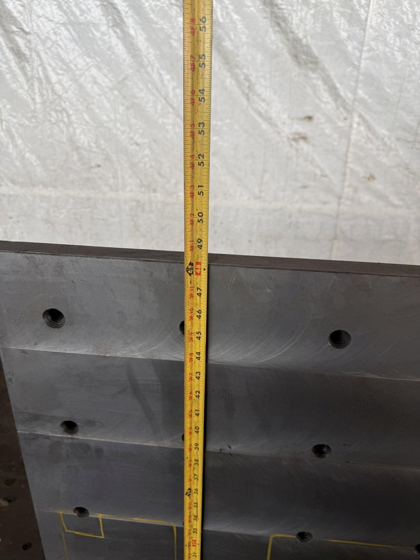 48" x 48" x 36" drilled & tapped angle plate - Image 9