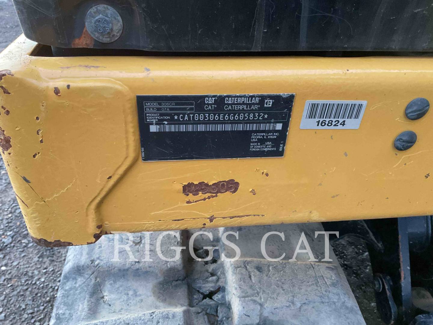 Caterpillar 306CR, 3130 hours, S/N: 6G605832, 2022 - Image 6