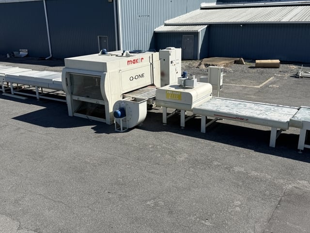 Makor, Complete Panel Finishing Line, Butfering wide belt sander, Q-One reciprocating sprayer, (2) FastDry - Image 1