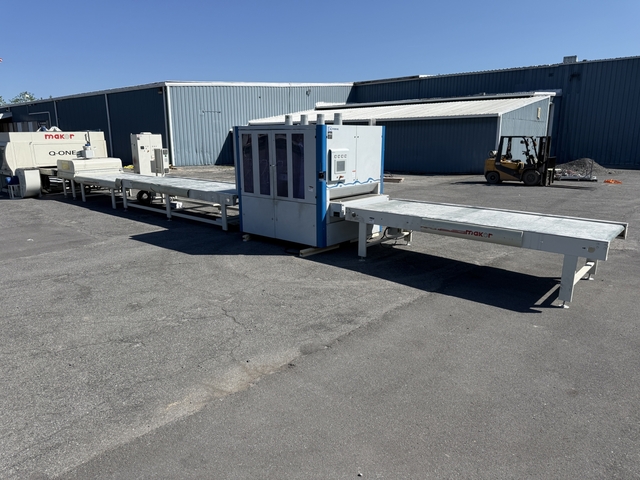 Makor, Complete Panel Finishing Line, Butfering wide belt sander, Q-One reciprocating sprayer, (2) FastDry - Image 2