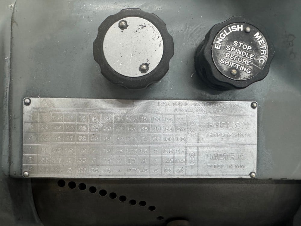 Hardinge #HLV-H-EM, inch/metric theading, digital read out, very well tooled - Image 3