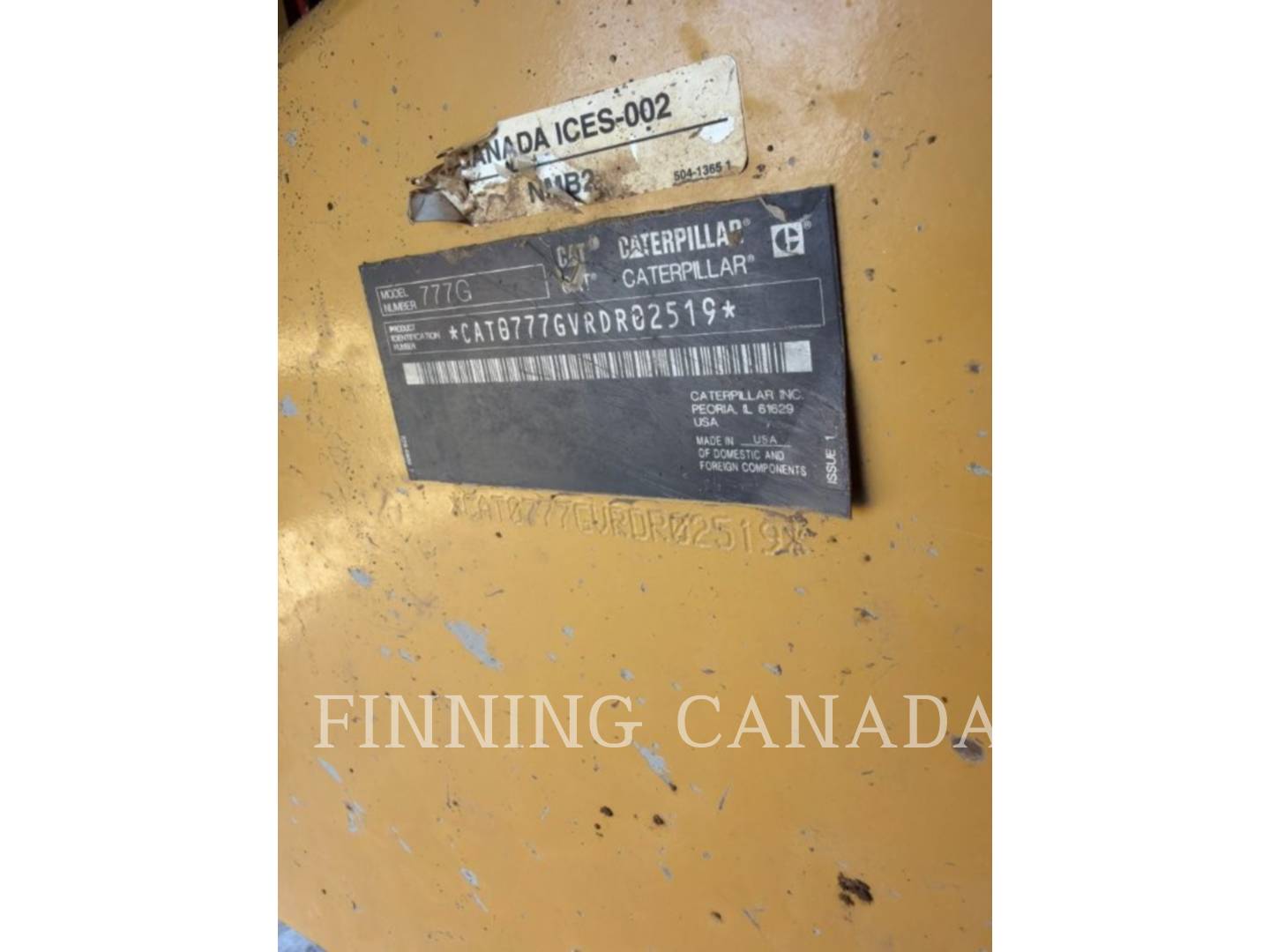 Caterpillar 777G, 12209 hours, S/N: RDR02519, 2022 - Image 5