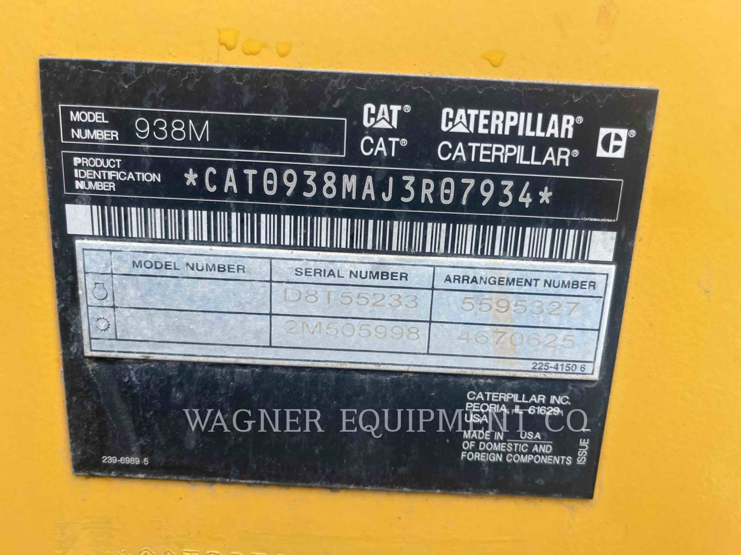 Cat 938M, Wheel Loader, 5014 hours, S/N: J3R07934, 2019 - Image 6