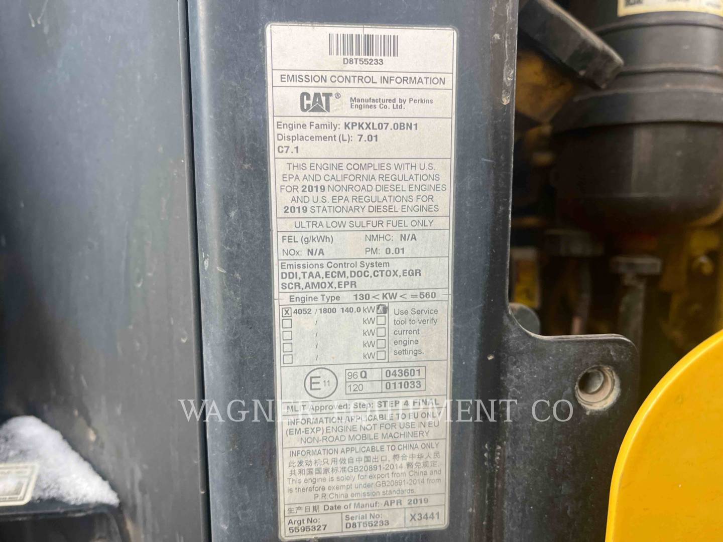Cat 938M, Wheel Loader, 5014 hours, S/N: J3R07934, 2019 - Image 8