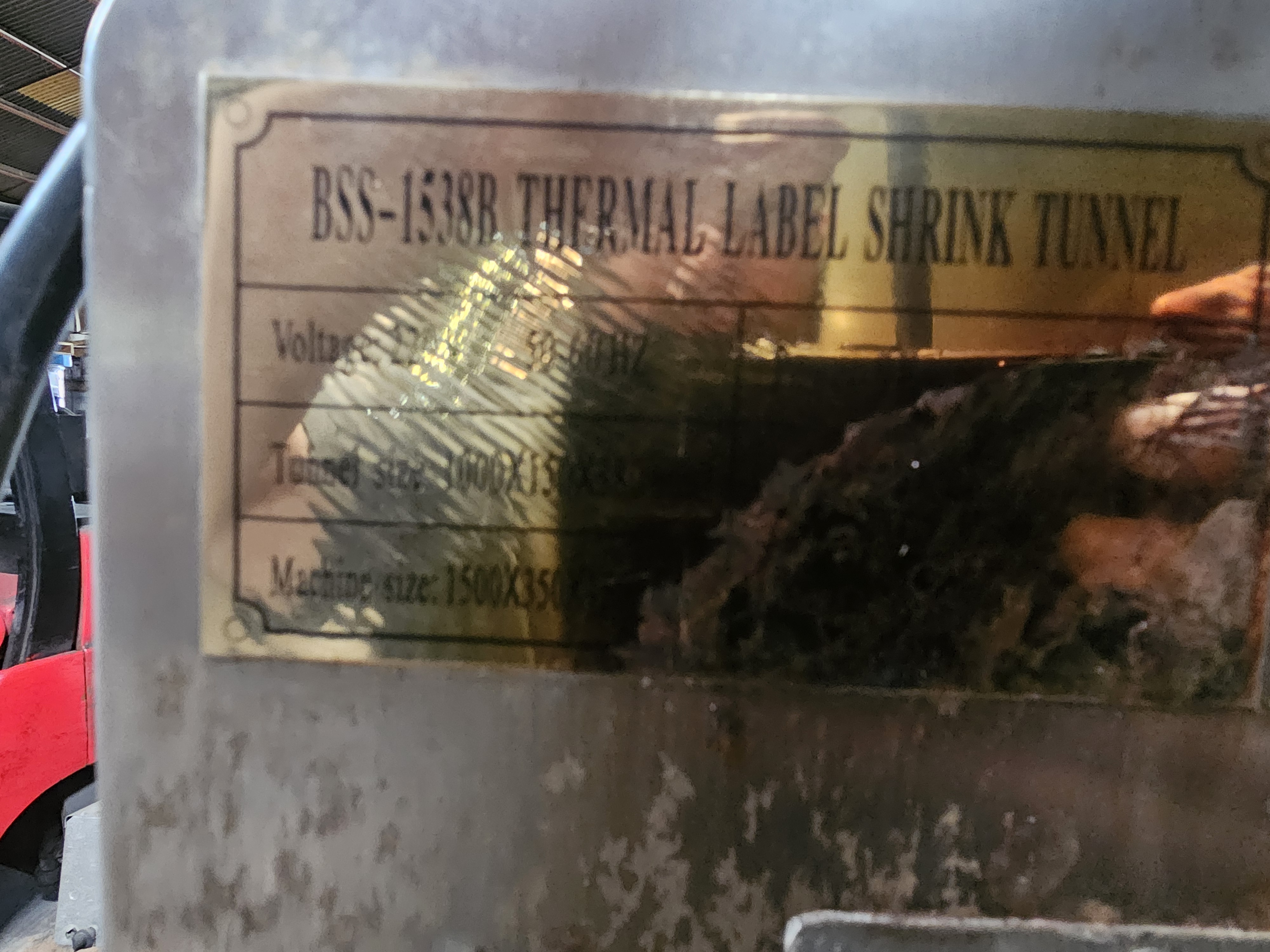 #BSS-1538B, thermal label shrink tunne, 220 V. - Image 3