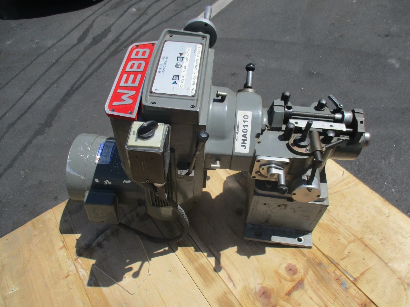 Webb, heavy duty variable speed milling machine head, 3 HP, 2012 - Image 3