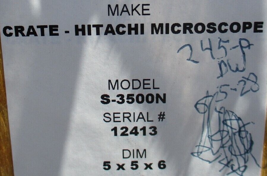 Hitachi #S-3500N, scanning electron microscope - Image 3