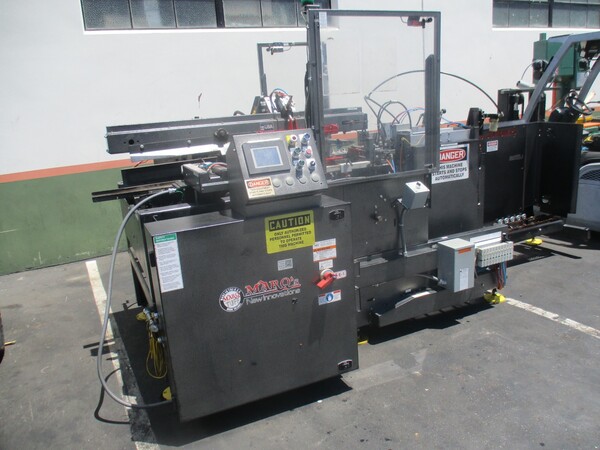MARQ #HPE-NS, high-performance case erector, bottom sealer, continuous two stack feed hopper - Image 1