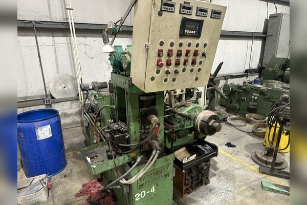 1" x 6" Waterbury-Farrel, 4-High Cold Rolling Mill, 15 HP main mill motor, Vollmer contact gauge, 1,000 lb. - Image 1