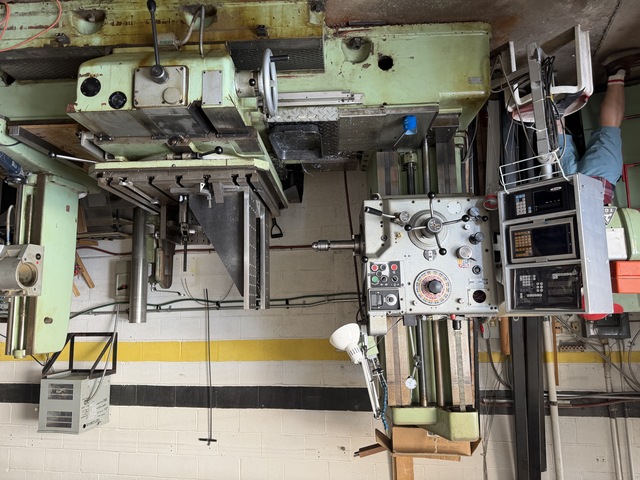 TOS #WH63, Table Type Horizontal Boring Mill, 39" X, 39" Y, 28" Z, 35" x 31" rotary table, 2.5" bore, 8 HP - Image 2