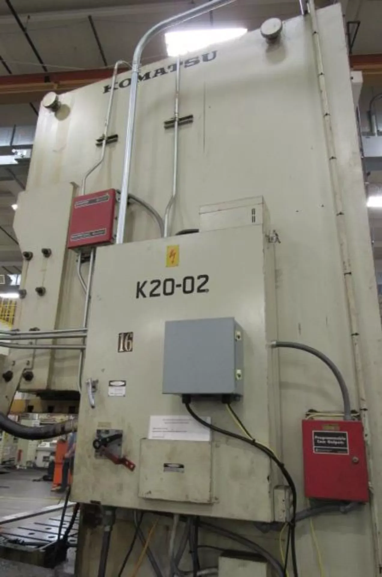 220 Ton, Komatsu #OBW-200-2, Gap Frame Double Crank Press, 9.84" stroke, 19.69" shut height, 94.49" x 35.4" - Image 7