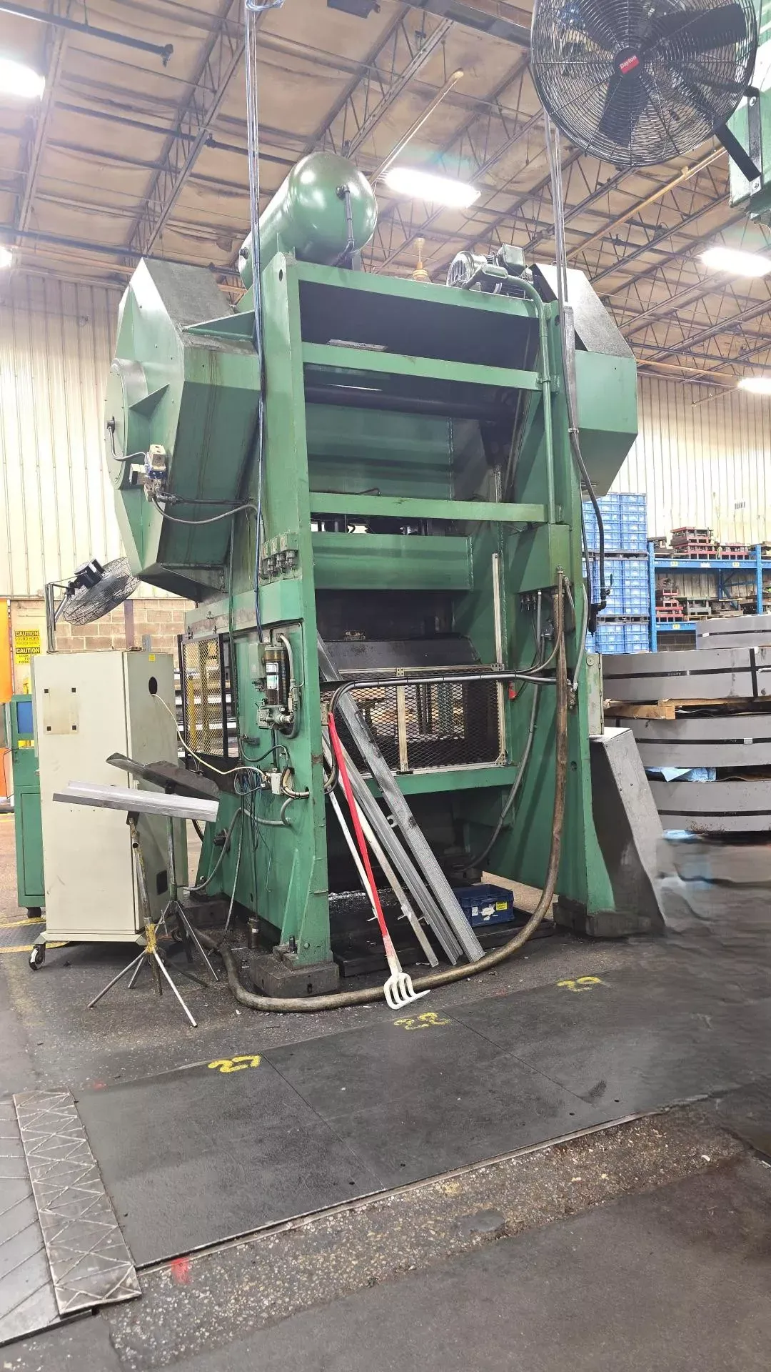 150 Ton, Federal #G2-150-72-30, Gap Frame Double Crank Press, 8" stroke, 22" die space, 72" x 30" bed, 50 - Image 8