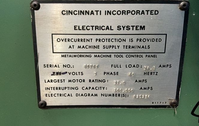 90 Ton, Cincinnati #90-CB-X-6-FT, hydraulic press brake, 8" stroke, Dyna Bend control, light curtains - Image 7