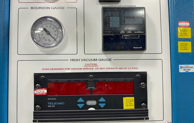 48" x 48" x 48" TM Vacuum Products #PC48-1C, vacuum oven, 230 V. - Image 4